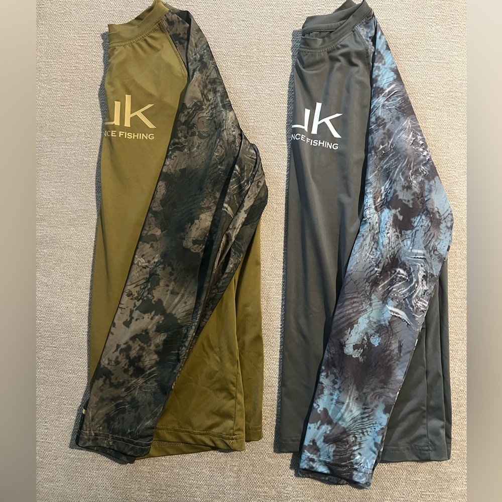 2 Youth Large Huk Shirts